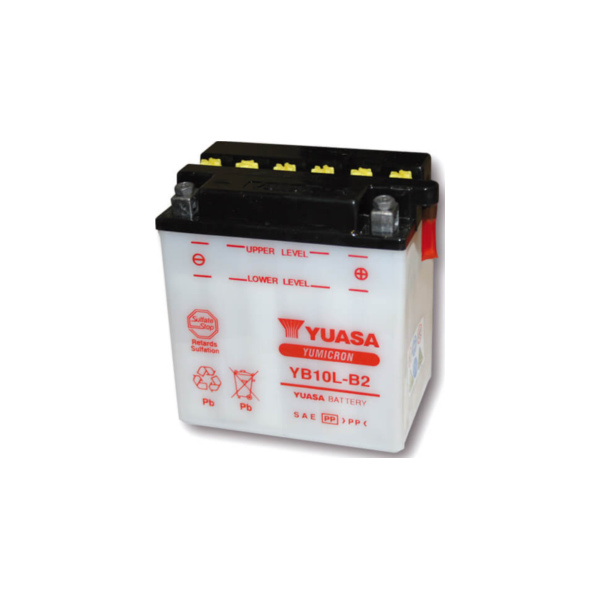 Akku YUASA Batterie YB 10L-B2, 12V12AH ohne Säurepack