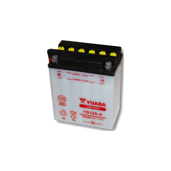 Akku YUASA Batterie YB 12A-A ohne Säurepack
