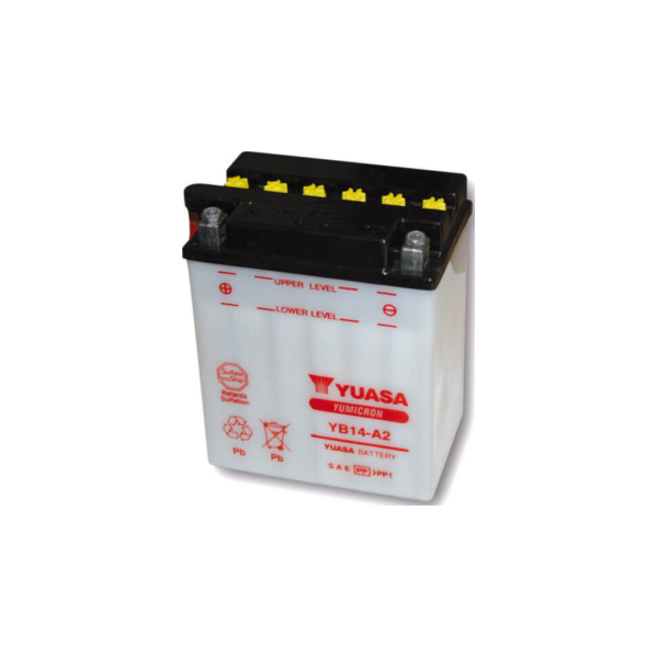 Akku YUASA Batterie YB 14-A2 ohne Säurepack