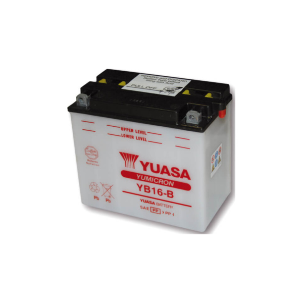 Akku YUASA Batterie YB 16-B ohne Säurepack
