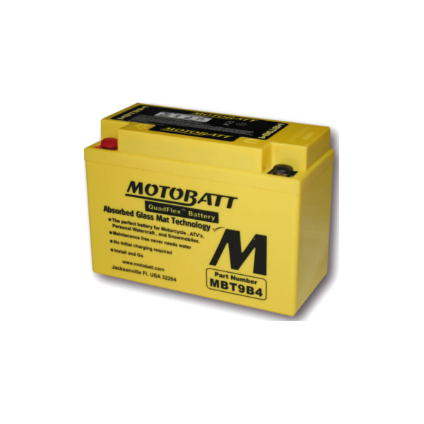 MOTOBATT Battery MBT9B4 fitting for Yamaha YZF R6 600 RJ095 2005-2005, 