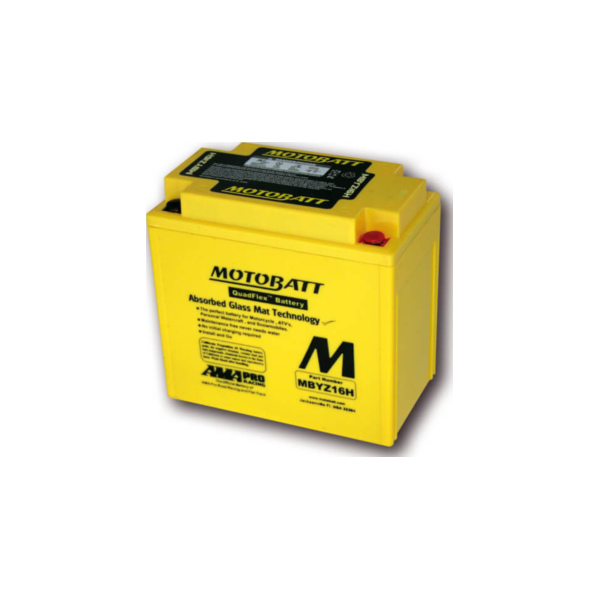 MOTOBATT Battery MBYZ16H fitting for Aprilia Mana  850 RC000 2007, 34 PS, 25 kw