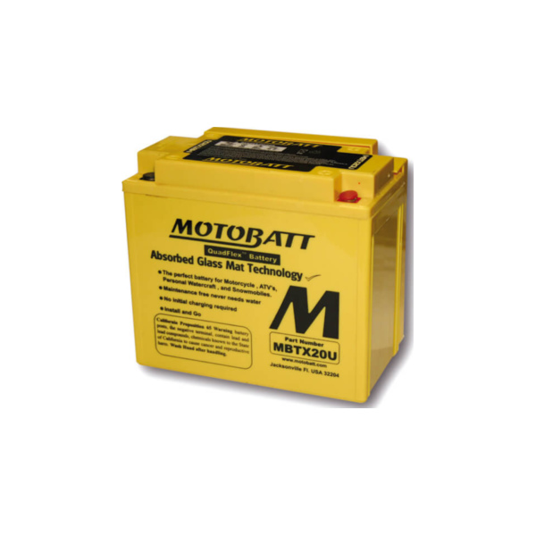 MOTOBATT Battery MBTX20U, 4-pin