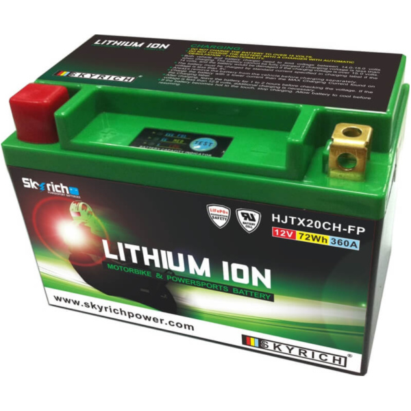 Akku Skyrich Lithium-Ionen-Batterie - HJTX20CH-FP passend für Moto Guzzi Griso Special Edition 1200 LSG01 2017, 106 PS, 78 kw