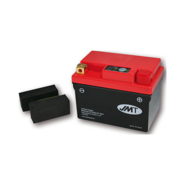 Akku HAIJIU Lithium-Ionen Batterie HJTZ5S-FP mit Indikator passend für Kymco Super 9  50 S10110 2007, 3,7 PS, 2,7 kw