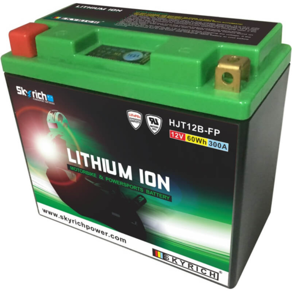 Skyrich Lithium-ion battery - HJT12B-FP fitting for Ducati Monster  1000 M416AA 2008, 95 PS, 70 kw