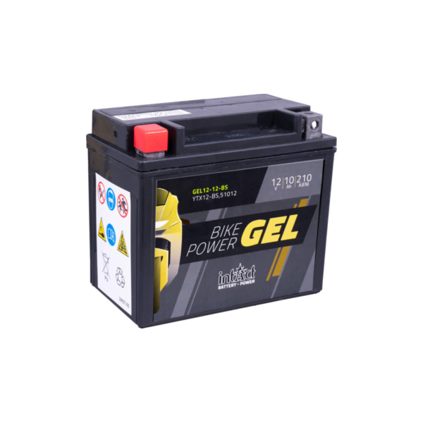 INTACT Bike Power GEL battery YTX12-BS fitting for Triumph Scrambler  865 986MG 2007, 57/34 PS, 42/25 kw