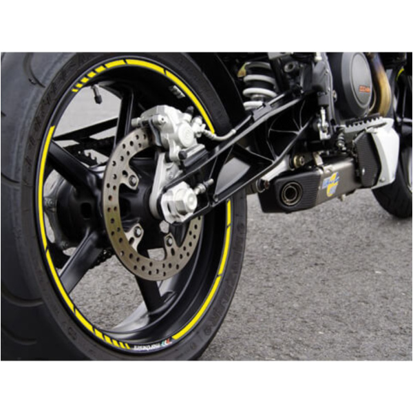 rim sticker yellow, GP style