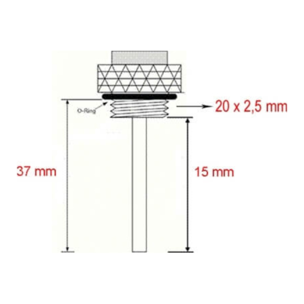 Öltemperaturanzeige JMT Öltemperaturmesser 362-0137