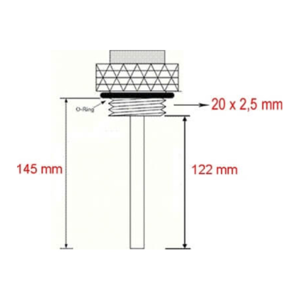 Öltemperaturanzeige JMT Öltemperaturmesser 362-0830