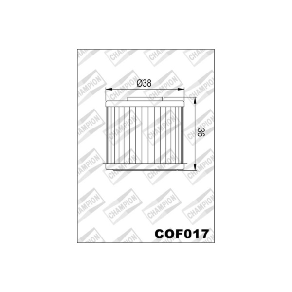 CHAMPION Ölfilter COF017 für HONDA