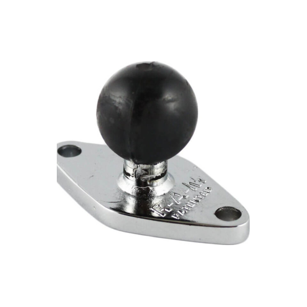 RAM Mounts Chrom Diamond-Basisplatte (Trapez) - B-Kugel (1 Zoll)