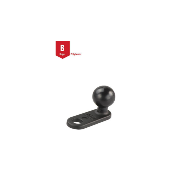 RAM Mounts Motorrad Basisbefestigung mit 11 mm Bohrung - B-Kugel (1 Zoll) passend für BMW C1  125 C1 2000, 15 PS, 11 kw
