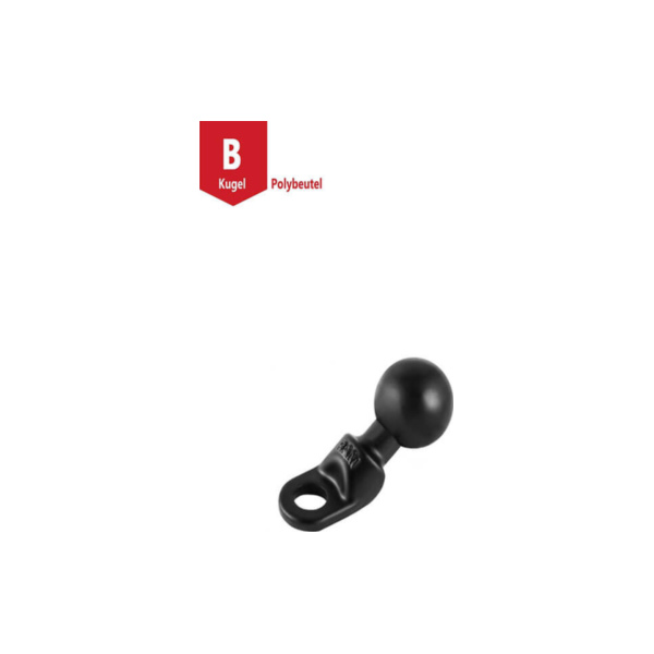 RAM Mounts Motorrad Basisbefestigung mit 9 mm Bohrung - B-Kugel (1 Zoll) passend für BMW C1  125 C1 2000, 15 PS, 11 kw