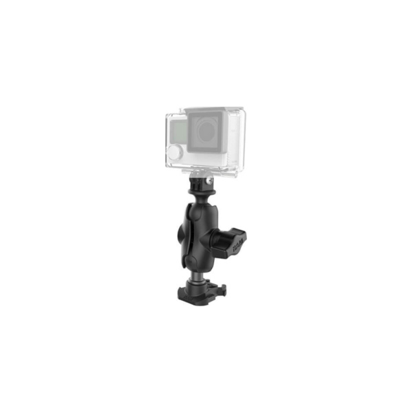 RAM Mounts GoPro Kamerahalterung (kurz) - mit GoPro-Adapter (für original GoPro-Basis) passend für Kymco Agility ECS 50 U68000 2018, 3 PS, 2,2 kw