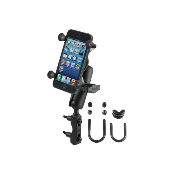 RAM Mounts Halterung für Motorräder mit X-Grip Universal Halteklammer für Smartphones passend für Indian Roadmaster  1890  2021-2021, 