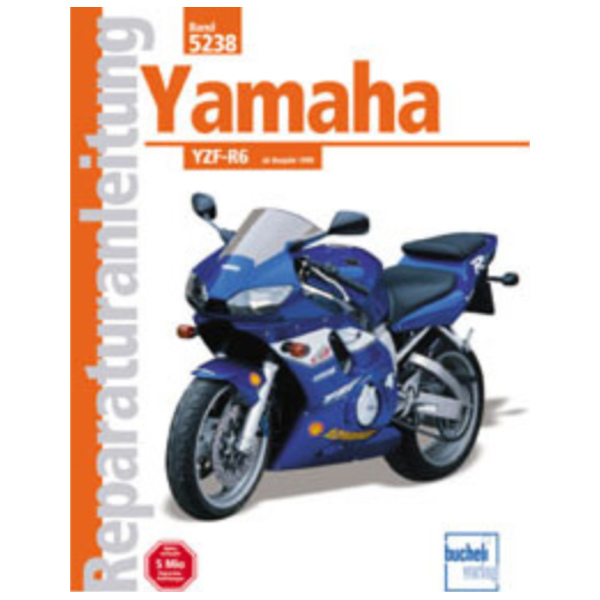 Reparaturhandbuch Motorbuch Bd. 5238 Reparatur-Anleitung für: YAMAHA YZF R6, 99-02