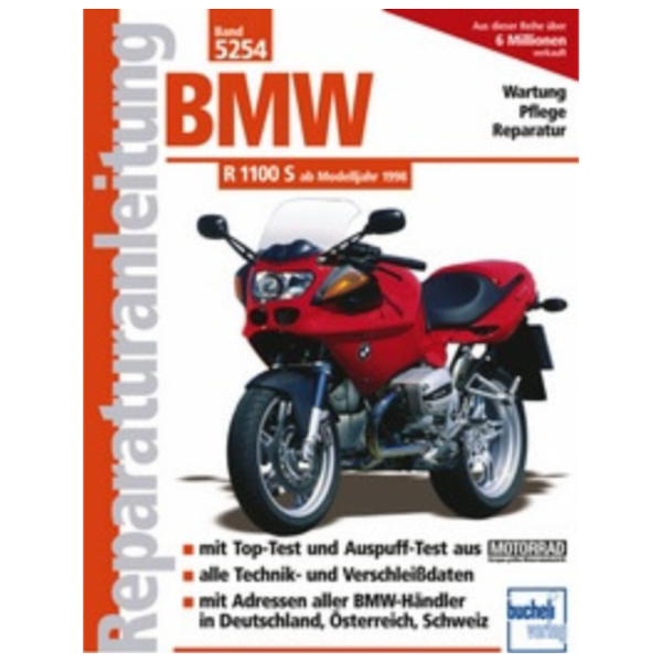 Motorbuch Vol. 5254 Rep. manual for: BMW R 1100 S, 98