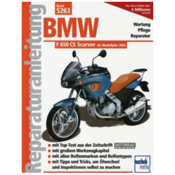 Reparaturhandbuch Motorbuch Bd. 5263 Reparatur-Anleitung für: BMW F 650 CS Scarver, 02