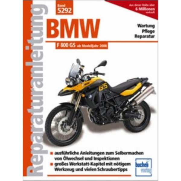 Reparaturhandbuch Motorbuch Bd. 5292 Reparatur-Anleitung für: BMW F 800 GS, 08