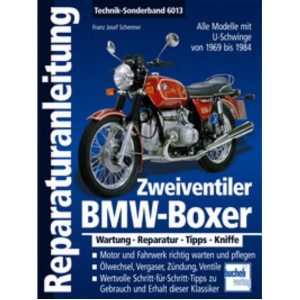 Reparaturhandbuch Motorbuch Reparatur-Anleitung für: BMW Boxer Zweiventiler mit U-Schwinge 1969-1985 passend für BMW F 800 ABS ESA 800 4R80/K73 2018, 48 PS, 35 kw