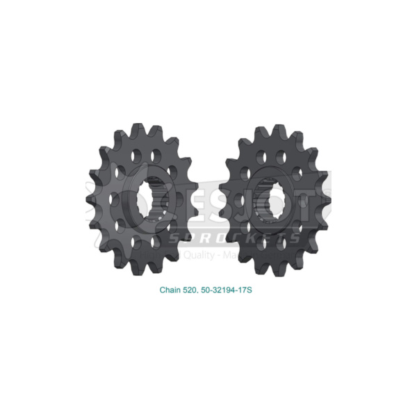 ESJOT Sport sprocket, 17 teeth, steel, 520 pitch fitting for Aprilia Tuono  660  2022-2022, 