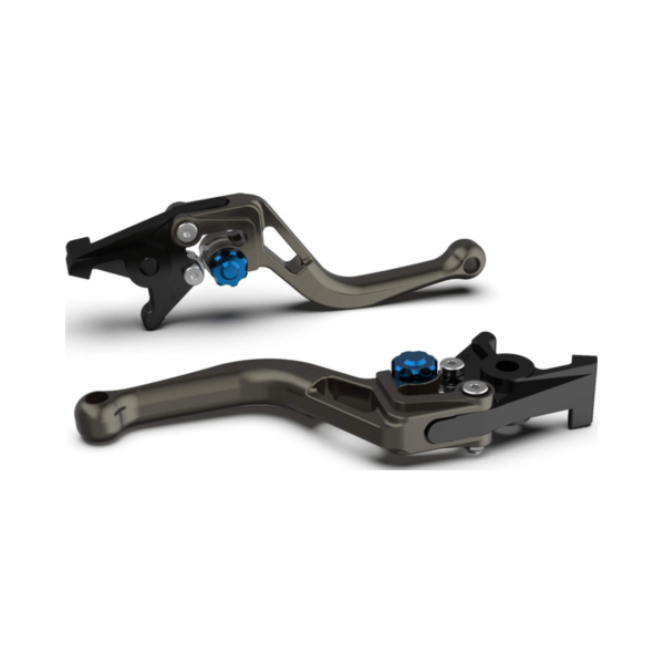 LSL Kupplungshebel BOW L51 kurz, anthrazit/blau passend für Ducati Monster  35 MH00AA/MK35A 2021-2021, 