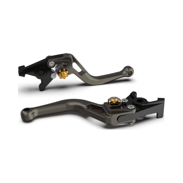 LSL Kupplungshebel BOW L51 kurz, anthrazit/gold passend für Ducati Monster  80 MH00AA/MK35A 2021-2021, 