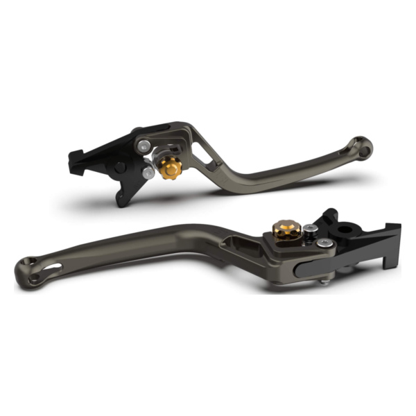 LSL Bremshebel BOW R70, anthrazit/gold passend für Kawasaki Ninja  1000 ZXT02ADA 2021-2021, 