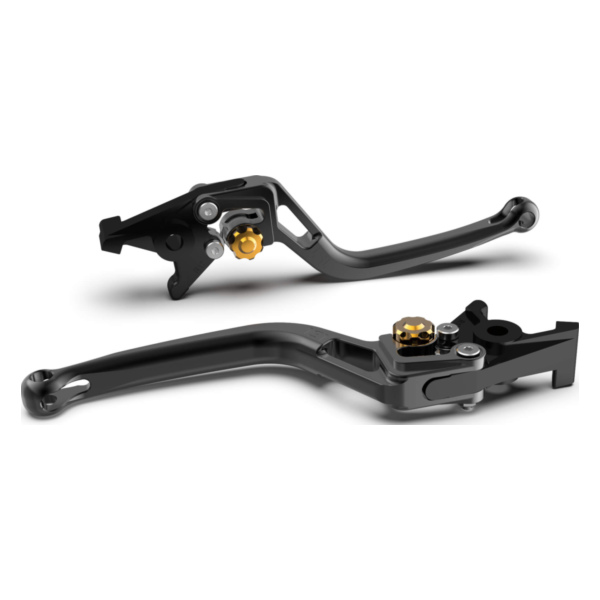 LSL Bremshebel BOW R22, schwarz/gold passend für Moto Guzzi V7 Racer 35 KW 2011-2011, 