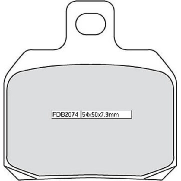 FERODO Brake lining FDB 2074 EF