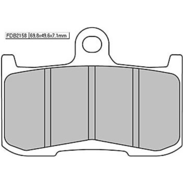 FERODO Sintered lining FDB 2158 ST fitting for Indian Springfield  1890  2021-2021, 