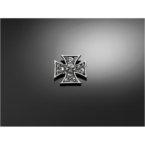 HIGHWAY HAWK Sticker Gothic cross with skull, size XS