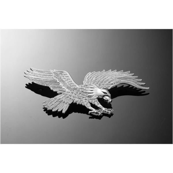 HIGHWAY HAWK Adler mit Flügelschlag, chrom, Größe L