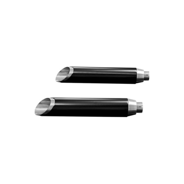 Auspuff HIGHWAY HAWK Endschalldämpfer Slash cut für Victory, schwarz