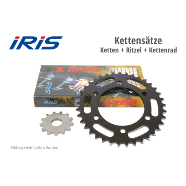 IRIS Kette & ESJOT Räder XR chain set for: KTM 125 Duke