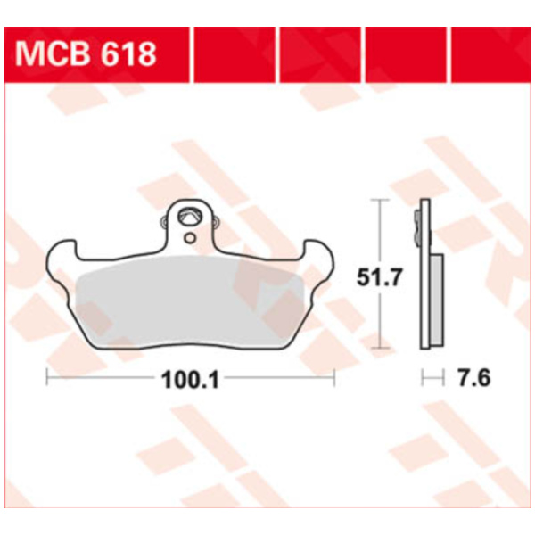 Bremsklötze TRW Lucas Bremsbelag MCB618