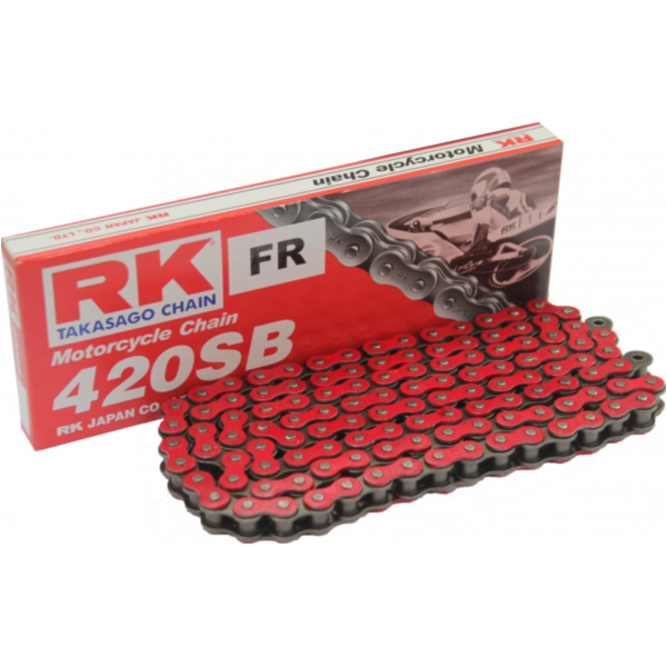 RK Standardkette rot 420 SB/132 passend für Beta RR Enduro 50 ZD3C2000 2014, 1,5 PS, 1,1 kw