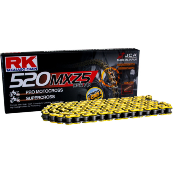 RK Standardkette gelb 520 MXZ5  Meter pro Kettenglied ohne Schloss