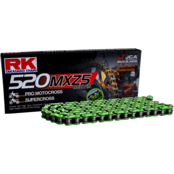 RK Standardkette grün 520 MXZ5 Meter pro Kettenglied ohne Schloss