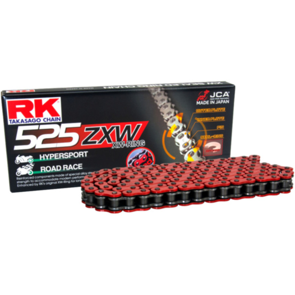 RK XW-RING CHAIN RED 525ZXW/114