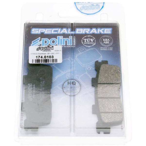 brake pads Polini organic for Kymco Downtown 125, 300 174.0103