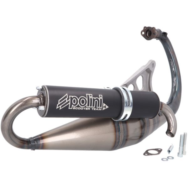 Schalldämpfer Auspuff Polini Sport Scooter Team 4 für Minarelli stehend 200.0406