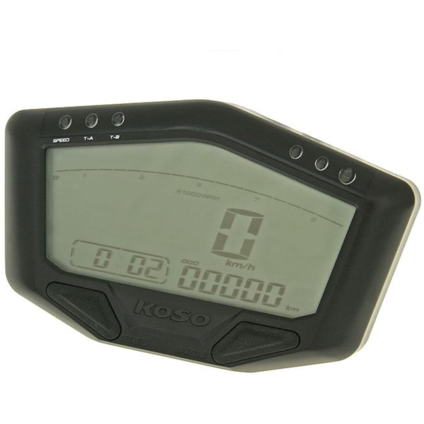 Cockpit Multifunktions-Tachometer Koso DB-02 Race Batterie Version 20419