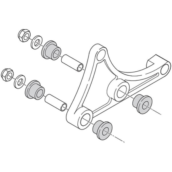 exhaust bracket Polini Big Evolution TWD for Piaggio 214.0113