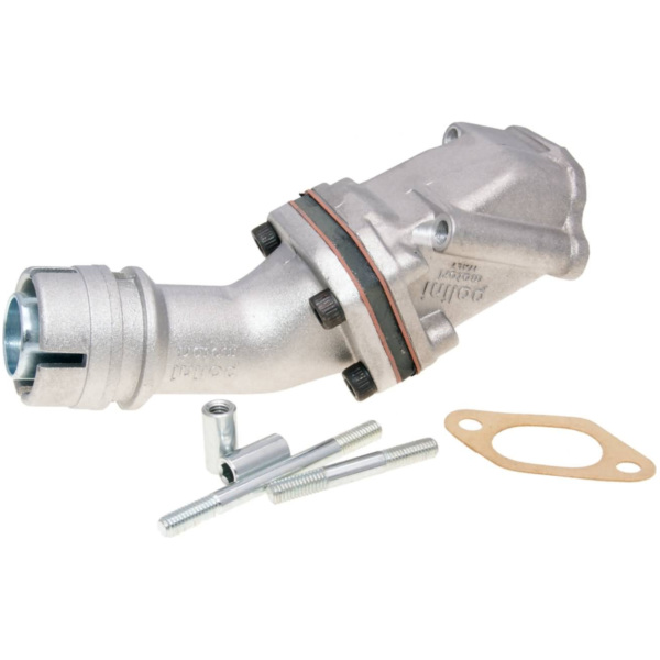 Flansch Ansaugstutzen Polini Membran 19/25,5mm für Vespa 50 Special, 125 Primavera, ET3 215.0116 passend für Vespa V  50 V5SA1T 1977, 2,5 PS, 1,8 kw