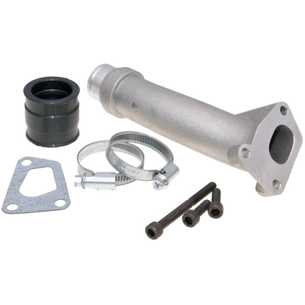 Flansch Ansaugstutzen Polini 24/28,5mm für Vespa 50 HP, FL2, XL, 125 ETS, PK, XL mit CP Vergaser 215.0163 passend für Vespa PK  50 V5X3T 1994, 2,7 PS, 2 kw