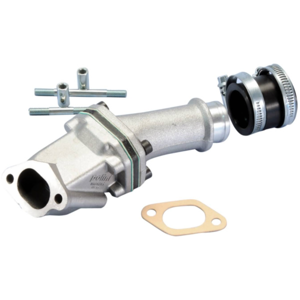 Flansch Ansaugstutzen Polini Membran 24/28,5mm für Vespa 50 PK, XL, 125 PK, XL mit CP Vergaser 215.0205 passend für Vespa PK  50 V5X3T 1994, 2,7 PS, 2 kw