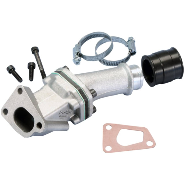 Flansch Ansaugstutzen Polini Membran 24/28,5mm für Vespa 50 HP, FL2, PK, XL, 125 ETS, PK, XL mit CP Vergaser 215.0233