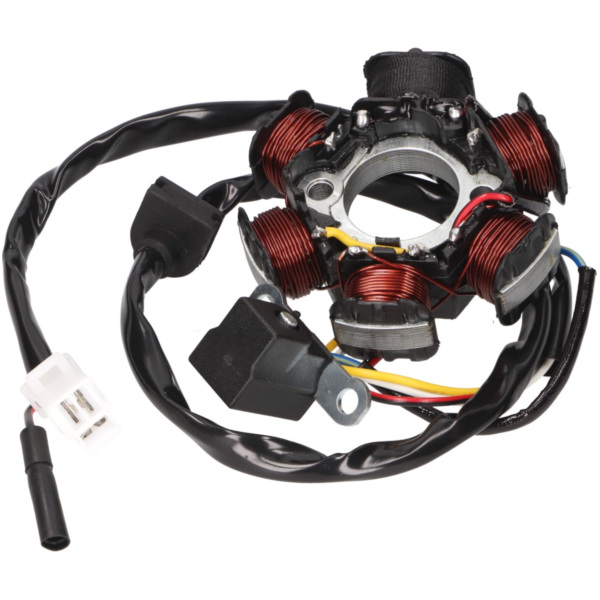 Ankerplatte Spule Lichtmaschine Stator für Peugeot liegend 28012 passend für Peugeot Kisbee  50  2014, 4 PS, 3 kw